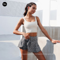 Mujeres altas altas extensas de entrenamiento seco de voleibol Tamaño de voleibol Tenis corriendo Falda corta One Piece Wear Sport Vestido